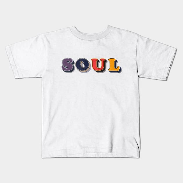 Soul Music Vintage Kids T-Shirt by Rayrock76